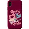 Poolside Reading Days Custodia per iPhone X/XS Lettura in piscina Amante dei libri Vacanze estive Umorismo
