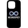 Neurodivergent Pride & Spectrum Aestheti Custodia per iPhone 15 Pro Neurospicy Infinity Loop | Autismo ADHD Umorismo - Glitch Art