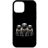 Cool 3 Hip Hop Trio Street Gold Chain Fu Custodia per iPhone 12 mini Honey Badger Ratel Rap Old School, abbigliamento da strada retrò anni '80 e '90