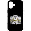 Cool 3 Hip Hop Trio Street Gold Chain Fu Custodia per iPhone 16 Gatto persiano Rap Old School Retro Streetwear 80s 90s Tre