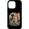 Tropical Tile Fun Custodia per iPhone 14 Pro Max Mahjong Time Capybara Surf Retro Wave Tramonto