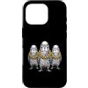 Cool 3 Hip Hop Trio Street Gold Chain Fu Custodia per iPhone 16 Pro Parrocchetto Uccello Budgie Rap Old School Retro Streetwear 80s 90s