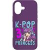 Girls Birthday Korean Kids K Pop Fan K-P Custodia per iPhone 17 K-Pop Principessa Età 3 Anni Compleanno Bambino
