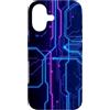 AI Hardware Microchip Tech Custodia per iPhone 17 Computer Circuit Board Tech Grafico Nerd Geek