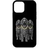 Cool 3 Hip Hop Trio Street Gold Chain Fu Custodia per iPhone 12 mini Irish Setter Dog Rap Old School Retro Streetwear anni '80 '90