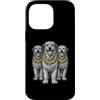 Cool 3 Hip Hop Trio Street Gold Chain Fu Custodia per iPhone 14 Pro Max Irish Wolfhound Dog Rap Old School Retro Streetwear anni '80 '90