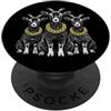 Cool 3 Hip Hop Trio Street Gold Chain Fu Goat Rap Old School Retro Streetwear anni '80 '90 Tre PopSockets PopGrip Adesivo