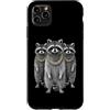 Cool 3 Hip Hop Trio Street Gold Chain Fu Custodia per iPhone 11 Pro Max Raccoon Trash Panda Rap Old School Retro Streetwear anni '80 e '90