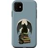 Moonlit Romantasy Society Custodia per iPhone 11 Romantasy - Lettore, motivo: gatto nero e ali di drago