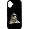 Vintage Retro Knitting Cute Lover Women Custodia per iPhone 16 Plus Sea Turtle Ocean Granny Square Crochet Yarn Crochet Lover