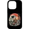 Mahjong Capybara Fun Custodia per iPhone 14 Pro Capybara Surfing Mahjong Time Tropical Beach Wave
