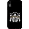 Cool 3 Hip Hop Trio Street Gold Chain Fu Custodia per iPhone XR Miniatura Schnauzer Rap Old School Retro Streetwear 80s 90s