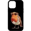 Robin Bird Outfit Custodia per iPhone 12 Pro Max Grafica divertente con pettirosso con gli occhiali