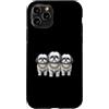 Cool 3 Hip Hop Trio Street Gold Chain Fu Custodia per iPhone 11 Pro Shih Tzu Dog Rap Old School Retro Streetwear anni '80 '90 Tre