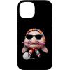 Vintage Retro Knitting Cute Lover Women Custodia per iPhone 14 Blobfish - Filato quadrato per uncinetto, motivo: pesci, per amanti dell'uncinetto