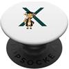 Timowo Studio Giraffa Diploma Lettera X Alfabeto Animale PopSockets PopGrip Adesivo