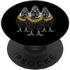 Cool 3 Hip Hop Trio Street Gold Chain Fu Pollo Gallo Gallina Rap Old School Retro Streetwear 80s 90s PopSockets PopGrip Adesivo