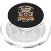 AuDHD Life. Non faccio fatica con AuDHD Funny Raccoon Retro PopSockets PopGrip per MagSafe