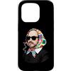 Vintage Retro Knitting Cute Lover Women Custodia per iPhone 15 Pro Shakespeare Bard Letteratura Inglese Granny Square Crochet