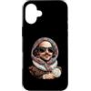 Vintage Retro Knitting Cute Lover Women Custodia per iPhone 16 Plus Shakespeare Bard Letteratura Inglese Granny Square Crochet