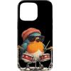 Rocking Robin Bird Outfit Custodia per iPhone 15 Pro Max Drumming Robin Bird Costume con batteria e look fresco