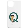 Timowo Studio Custodia per iPhone 13 Giraffa Diploma Lettera Q Alfabeto Animale