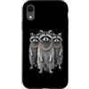 Cool 3 Hip Hop Trio Street Gold Chain Fu Custodia per iPhone XR Raccoon Trash Panda Rap Old School Retro Streetwear anni '80 e '90