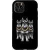 Cool 3 Hip Hop Trio Street Gold Chain Fu Custodia per iPhone 11 Pro Miniatura Schnauzer Rap Old School Retro Streetwear 80s 90s