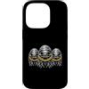 Cool 3 Hip Hop Trio Street Gold Chain Fu Custodia per iPhone 14 Pro Isopod Rap Old School Retro Streetwear anni '80 '90 Tre