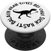 THE LAXitude Lacrosse Collection Dinosauro Lacrosse PopSockets PopGrip Adesivo
