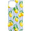 Preposh Custodia per iPhone 15 Plus Limone Azzurro Strisce Preppy Estetica Estetica Carino