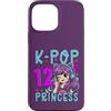 Girls Birthday Korean Kids K Pop Fan K-P Custodia per iPhone 13 Pro Max K-Pop Princess Età 12 Anni Compleanno Bambino