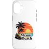 Miami Beach Florida Surfing Surf Ocean V Custodia per iPhone 16 Miami Spiaggia
