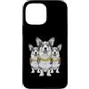 Cool 3 Hip Hop Trio Street Gold Chain Fu Custodia per iPhone 13 Pro Max Corgi Dog Rap Old School Retro Streetwear anni '80 '90 Tre