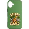 Safari Squad Studio Custodia per iPhone 16 Plus Safari Squad - Simpatico motivo animali della giungla
