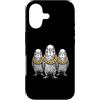Cool 3 Hip Hop Trio Street Gold Chain Fu Custodia per iPhone 17 Parrocchetto Uccello Budgie Rap Old School Retro Streetwear 80s 90s