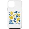 Vintage Amalfi Coast Lemon Summer Graphi Custodia per iPhone 12 mini Squeeze The Day Lemon Citrus Retro Summer Motivational