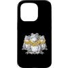 Cool 3 Hip Hop Trio Street Gold Chain Fu Custodia per iPhone 15 Pro Rana Rospo Anfibio Rap Old School Retro Streetwear 80s 90s