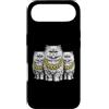 Cool 3 Hip Hop Trio Street Gold Chain Fu Custodia per iPhone Air Gatto persiano Rap Old School Retro Streetwear 80s 90s Tre