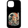 Tropical Tile Fun Custodia per iPhone 15 Mahjong Time Capybara Surf Retro Wave Tramonto
