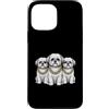 Cool 3 Hip Hop Trio Street Gold Chain Fu Custodia per iPhone 13 Pro Max Shih Tzu Dog Rap Old School Retro Streetwear anni '80 '90 Tre