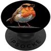 Robin Bird Outfit Occhiali da sole per gli amanti di pettirossi e piume PopSockets PopGrip Adesivo