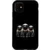 Cool 3 Hip Hop Trio Street Gold Chain Fu Custodia per iPhone 11 Honey Badger Ratel Rap Old School, abbigliamento da strada retrò anni '80 e '90