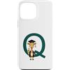 Timowo Studio Custodia per iPhone 13 Pro Max Giraffa Diploma Lettera Q Alfabeto Animale