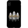 Cool 3 Hip Hop Trio Street Gold Chain Fu Custodia per iPhone XS Max Parrocchetto Uccello Budgie Rap Old School Retro Streetwear 80s 90s