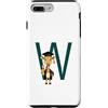 Timowo Studio Custodia per iPhone 7 Plus/8 Plus Giraffa Diploma Lettera W Alfabeto Animale