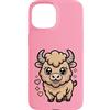 Great Family Designs Custodia per iPhone 15 Carino Kawaii Bison Cartoon per i bambini