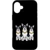 Cool 3 Hip Hop Trio Street Gold Chain Fu Custodia per iPhone 16 Plus Rat Terrier Rap Rap Old School Retro Streetwear anni '80 e '90