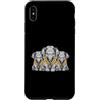 Cool 3 Hip Hop Trio Street Gold Chain Fu Custodia per iPhone XS Max Elefante Rap Old School Retro Streetwear 80s 90s Tre