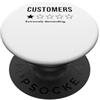 Funny Sarcastic Humor Introverts Gifts Clienti Una stella estremamente esigente non consiglierebbe PopSockets PopGrip Adesivo